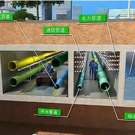 ?？诘叵戮C合管廊兩管線入廊